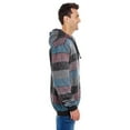 thumbnail image 3 of Burnside Men's Printed Stripe Marl Pullover 2XL RED/ BLACK, 3 of 3