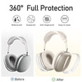 thumbnail image 2 of Funda de silicona Jiboku para AirPods Max 2024 Clear 3 en 1, 2 of 6