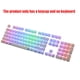 thumbnail image 1 of Methold Teclado mecánico personalizado 104 Keycap GAMER Cristal transparente Keycap Colorido Inyección Personaje Luz ABS Real Key Cap Juegos de teclado y mouse para computadora, 1 of 6