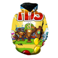 thumbnail image 1 of Chandails en Molleton Unisexes Hommes Femmes BLOONS TD3D Dessin Animé Chandail à Capuchon, 1 of 2