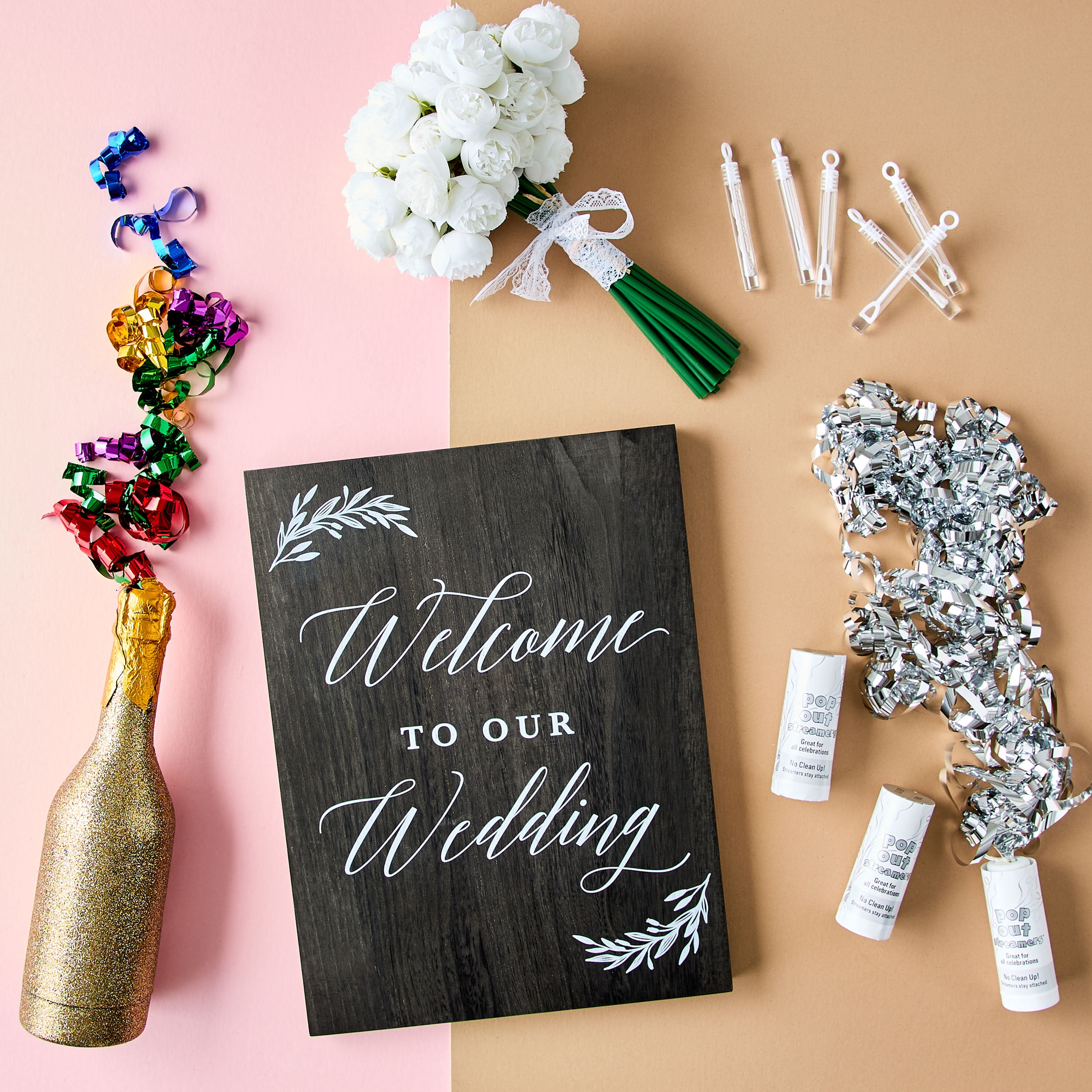 Multi-Color Foil Champagne Confetti Popper, by Way To Celebrate