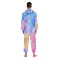 thumbnail image 7 of 1 Piece Adult Onesie Pajamas Cozy & Loose-Fit Sleepsuit Loungewear with Pockets Tie-dye Clouds Pattern X-Large, 7 of 7