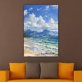thumbnail image 4 of OWNSERIES Home Decor Beautiful Desert Island Pattern Canvas Wall Art Paintings for Living Room - Canvas Framed Print Wall Artworks Ship From US Local Warehouse, 4 of 5