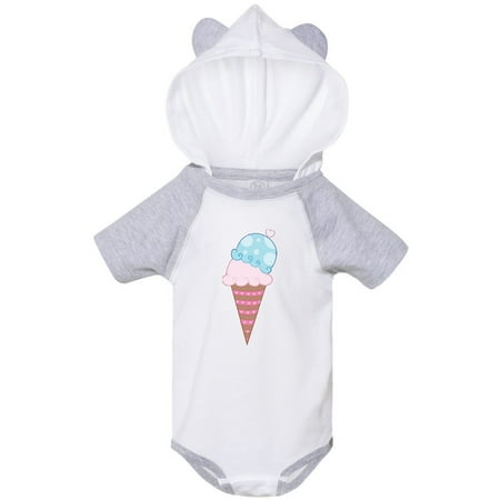 

Inktastic Valentine s Day Ice Cream Cone Gift Baby Boy or Baby Girl Bodysuit