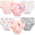thumbnail image 7 of Synpos Girls Brief Underwear, Infant 100% Cotton Comfort Panties 6 Packs, Sizes 2- 7, 7 of 7