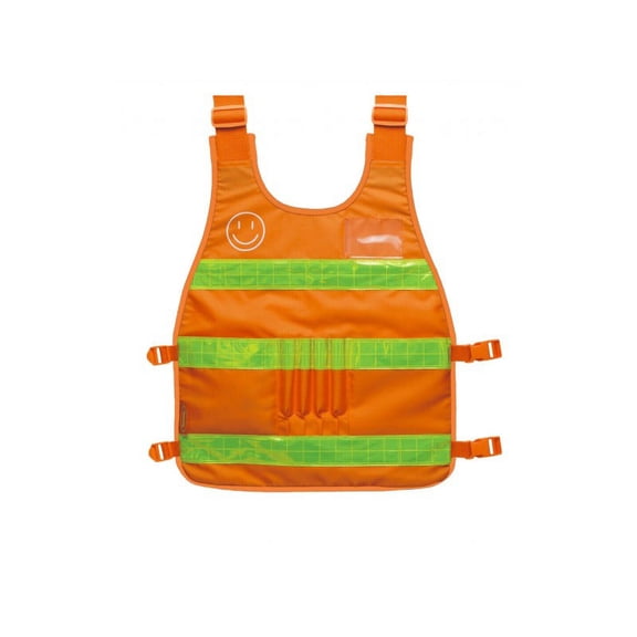 Industrial Premium High Visibility Fluorescent Reflective ANSI Class 2 Safety Vest One Size Fits All