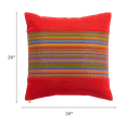 thumbnail image 4 of Fab Habitat Indoor/Outdoor Throw Pillow Made from Recycled Polyester Yarn - Double Sided, Stain Resistant, Machine Washable - Bohemian - Patio, Deck, Porch, Living Room - Cancun -Multicolor - 20"x20", 4 of 9