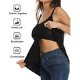 thumbnail image 5 of VASLANDA Women's Shirred Flowy Bra Cami with Built-in Cups Relaxed Fit - Adjustable Spaghette Strap (S-4XL) for Summer, 5 of 6