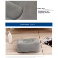 thumbnail image 4 of Almohada inflable para reposapiés, taburete de masaje de pies de PVC flocado, cojín relajante para viajes al aire libre, hogar, oficina, avión (gris), 4 of 5