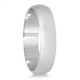 thumbnail image 2 of SZUL Women's 4mm Domed Comfort Fit Wedding Band in 10K White Gold, 2 of 4