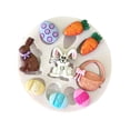thumbnail image 5 of Sunjoy Tech Cute Chicken Egg Shaped Easter Silicone Mold Chocolate Fondant Cake Candy Mould Bunny Flower Carrot Mold, 5 of 8