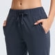 thumbnail image 4 of Pantalones de yoga holgados y rectos con cordón en la cintura, pantalones deportivos casuales elásticos recortados para mujer, 4 of 6