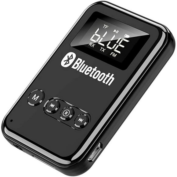Bluetooth 5.0 Transmitter, Bluetooth Transmitter Receiver Portable 2 in 1 Bluetooth Audio Adapter Car Adapter TV Computer Speaker