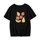 thumbnail image 1 of Gibobby Blusas Manga Larga Niños Camiseta de manga corta con cuello redondo para niños con estampado en el pecho, camiseta informal de verano, camiseta con patrón de animados(Negro, 4-5 Años), 1 of 5