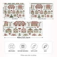 thumbnail image 2 of Yayeee Pillowcase Standard Size Set of 2 Satin Wrinkle Resistant Pillow Case, Green Nordic Christmas House, 2 of 7