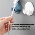 thumbnail image 5 of Heavy Duty Plastic Cord Holder Wall Mount For Power Strips And Electronic Device Organization, 5 of 8