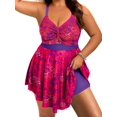 thumbnail image 1 of Traje de baño Tankini Aolina para mujer, control de barriga, talla 2X, 1 of 7