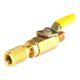 thumbnail image 2 of Válvula de de de Carga Inflable R134A para Accesorios de Herramientas SAE de 1/4 " Amarillo shamjiam Válvula de bola recta de manguera, 2 of 8