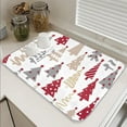thumbnail image 6 of Christmas Dish Drying Mat for Kitchen Counter, Xmas Tree Large Absorbent Dish Drainer Mat Non Slip Microfiber Drying Pad Coffee Bar Mat, 18 x 24 in, 6 of 7