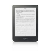 Kobo N365-TP-BK-S-EP 6 في شاشة تعمل باللمس خالية من الوهج، سعة تخزين 16 جيجابايت، أسود
