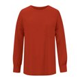 thumbnail image 7 of Ashirexll Crewneck Sweatshirts Women, Fall Sweatshirts for Women, Ladies' Solid Color Casual Long Sleeve Loose Sweatshirts Fall Tops, 7 of 7