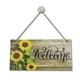 thumbnail image 2 of Inteprter Cartel de bienvenida de girasoles con estilo con elegante decoración de puerta de verano Decoración de lujo para el hogar hecha a Jardín y Patio, 2 of 6