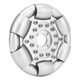 thumbnail image 4 of Rueda Omni única, Capacidad De Carga De 20 Kg Plata aleación De Aluminio De Aluminio Corre Suavemente 127 Mm De Aluminio Omni Rueda Omni Para Balance Balance 14210, 4 of 7