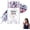 A, variant on 2Pcs Patriotic Body Glitter Stick, Face Hair Glitter, Red White and Blue Glitter Stick, 4th of July Decorations, 4th of July Outfits for Women, Independence Day Glitter Makeup(#E)