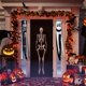 thumbnail image 1 of Bandera colgante para halloween, fantasma colgante, decoración exterior colgante, para patio, césped, jardín, celebración 101,6 cm -D, 1 of 2