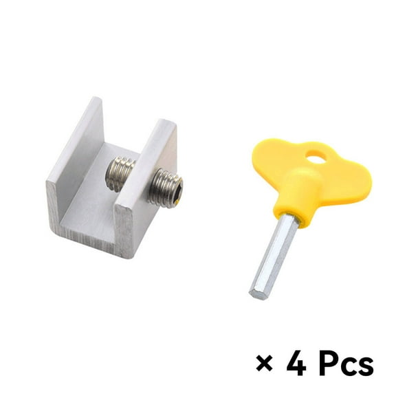 RAGUPEL 4Pcs Window Lock Safety Lock Design Window Locks for Up and Down Windows No-Drill Installation Sliding Glass Door Lock Style