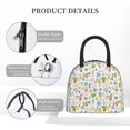 thumbnail image 4 of Fotbe Cactus Plants Pattern Lunch Bag , Insulated Lunch Box, Small Leakproof Cooler Food Lunch Containers Reusable Lunch Tote Bags, 4 of 6