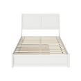 thumbnail image 2 of AFI, Andorra Full Platform Bed with Panel Footboard and Twin Trundle, White, 2 of 5