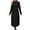 Black, variant on Women's Long Winter Trench Coat Elegant Notch Lapel Double Breasted Classic Overcoat Warm Thick Jacket with Pocket