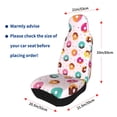 thumbnail image 4 of Yiaed Donut Print Car Seat Covers,Universal Auto Seats Protector Fits for Car,SUV Sedan,Truck,Automotive Seat Covers & Accessories(Two packs), 4 of 7