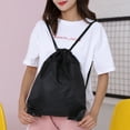 thumbnail image 2 of Oliegs Heated Blanket Drawstring Backpack Sports Bag With Front Zipper Pocket And Inner Pocket Sack Chocolate, 2 of 4