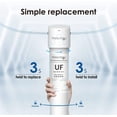 thumbnail image 3 of Waterdrop RF15W-UF 0.01 Micron Water Filter, NSF/ANSI 42 Certified, 16K Gallons High Capacity, Replacement for Waterdrop Under Sink Water Filtration System, White, 3 of 8