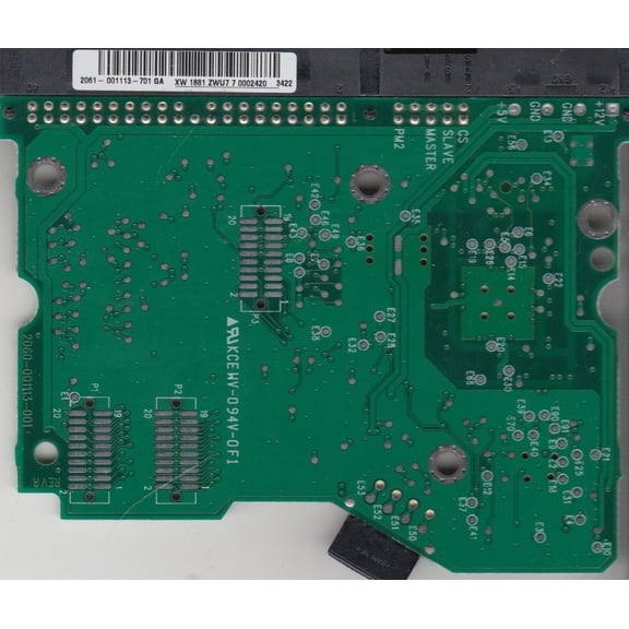 WD400BB-11CPF0, 2061-001113-701 GA, WD IDE 3.5 PCB