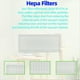 thumbnail image 4 of Para ROPVACNIC A1 Robot Aspirador Reemplazo Cepillo Lateral Filtro HEPA Repuestos Accesorios, 4 of 5