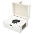 thumbnail image 4 of Reproductor de CD con Bluetooth, compatible con entrada auxiliar USB para auriculares, reproductor de CD con control remoto para el hogar, niños, adultos y estudiantes, color blanco, 4 of 14