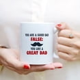 thumbnail image 3 of Custom Mugs You Are Good Dad False You're Great Dads Funny Gifts from Daughter or Son Jingle Bell Holiday Spirit Santa Ceramic Coffee 11oz 15oz, 3 of 7