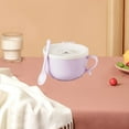 thumbnail image 5 of Specollect Clearance 4 Cute Rabbit Bowl with lid,Unbreakable Cereal Bowls,Microwave and Dishwasher Safe Bowls,Eco-friendly Safe Kitchen Cereal Bowl,Kids Bowl suitable for cereal,salad,snack and soup, 5 of 5