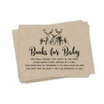thumbnail image 5 of Inkdotpot 30Deer Jungle Animals Baby Shower Rustic Book Request Cards Bring A Book Instead Of A Card Baby Shower Invitations Inserts Games, 5 of 6