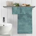 thumbnail image 5 of Dreamtimes Rich Dark Blue Green Soft Cotton Towel Sets 2 Piece, 1 Bath Towel 1 Hand Towel Quick Dry Highly Absorbent Bath Towels Washcloths for Bathroom, Gym, Hotel, and Spa, 5 of 7