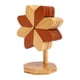 thumbnail image 2 of 4 posavasos de bambú con forma de molino de viento, novedosos y plegables, para decoración del hogar. multicolor, 2 of 9