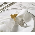 thumbnail image 2 of Fennco Styles Christmas Tree Design Napkin Rings - Sold Per 4 (Silver), 2 of 2