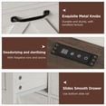 thumbnail image 5 of VEANERWOOD Tilt Out Trash Cabinet for 13 Gallon Garbage Can, Kitchen Storage Cabinet with Remove Odor, 2 Drawer and Spice Rack, White, 5 of 12