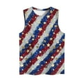 thumbnail image 4 of DeHolifer Tank Tops for Women Plus Size Independence Day Pritned Crewneck Sleeveless Summer Lightweight Loose Tank Tops Multicolor S, 4 of 5