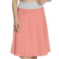 thumbnail image 1 of Women's Coral Culture Surreal Shapes A-line Printed Skirt Casual Wear, 2XL, Coral White, by Ambesonne, 1 of 1