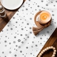thumbnail image 4 of Christmas Tree Table Runner 72 Inches, Xmas Tree Snowflake Pink Green Black Bed Runner Dresser Scarves Tabletop for Indoor Outdoor Parties/Ceremony/Banquet, 13" x 72", 4 of 8