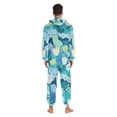 thumbnail image 4 of FORMRS Onesies Pajama for Adults Unisex Hoodie Winter Jumpsuit One Piece Sleepwear, Sizes S-2XL, Vibrant Cat Pattern, 4 of 7